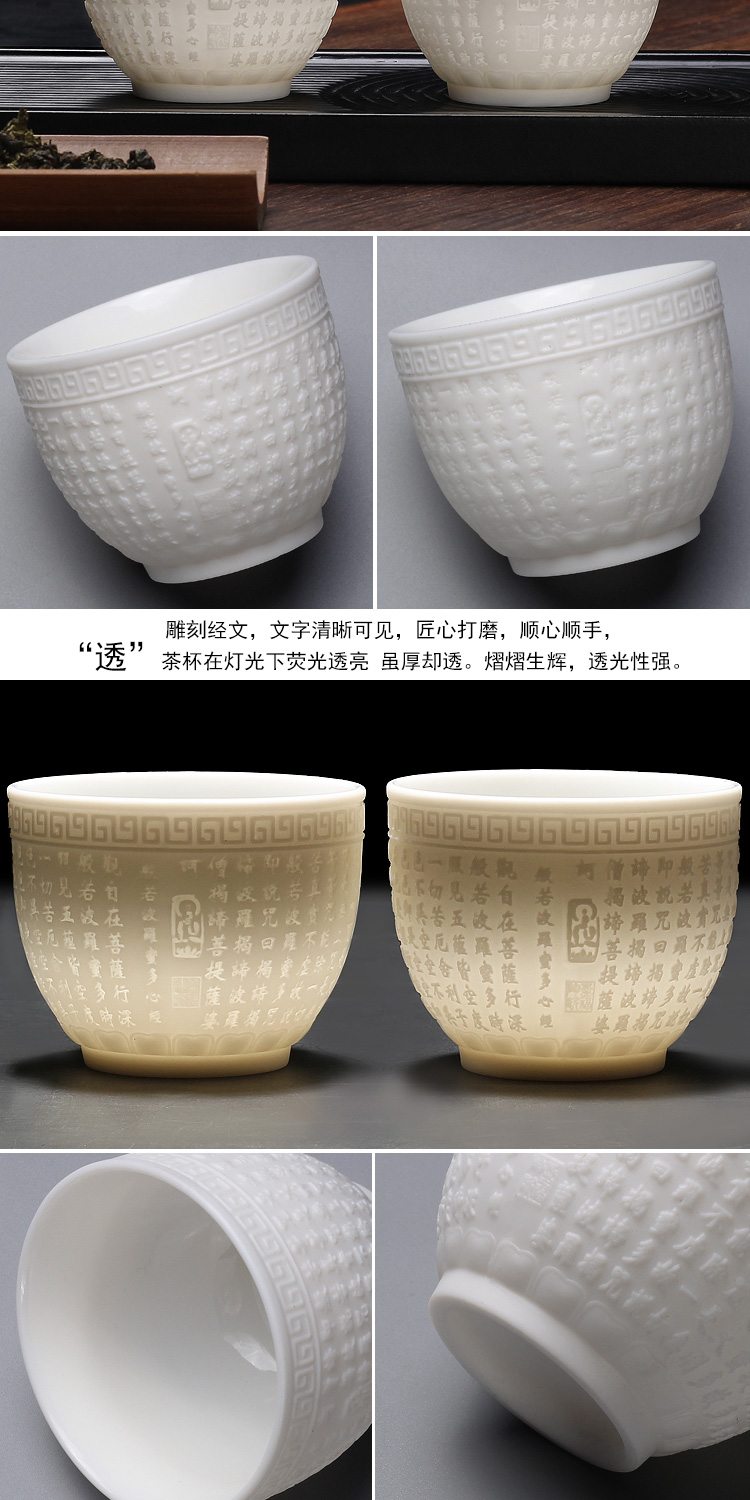 Leopard lam, checking out tea masters cup, kung fu ipads ceramic cups a single household only white porcelain jingdezhen sample tea cup