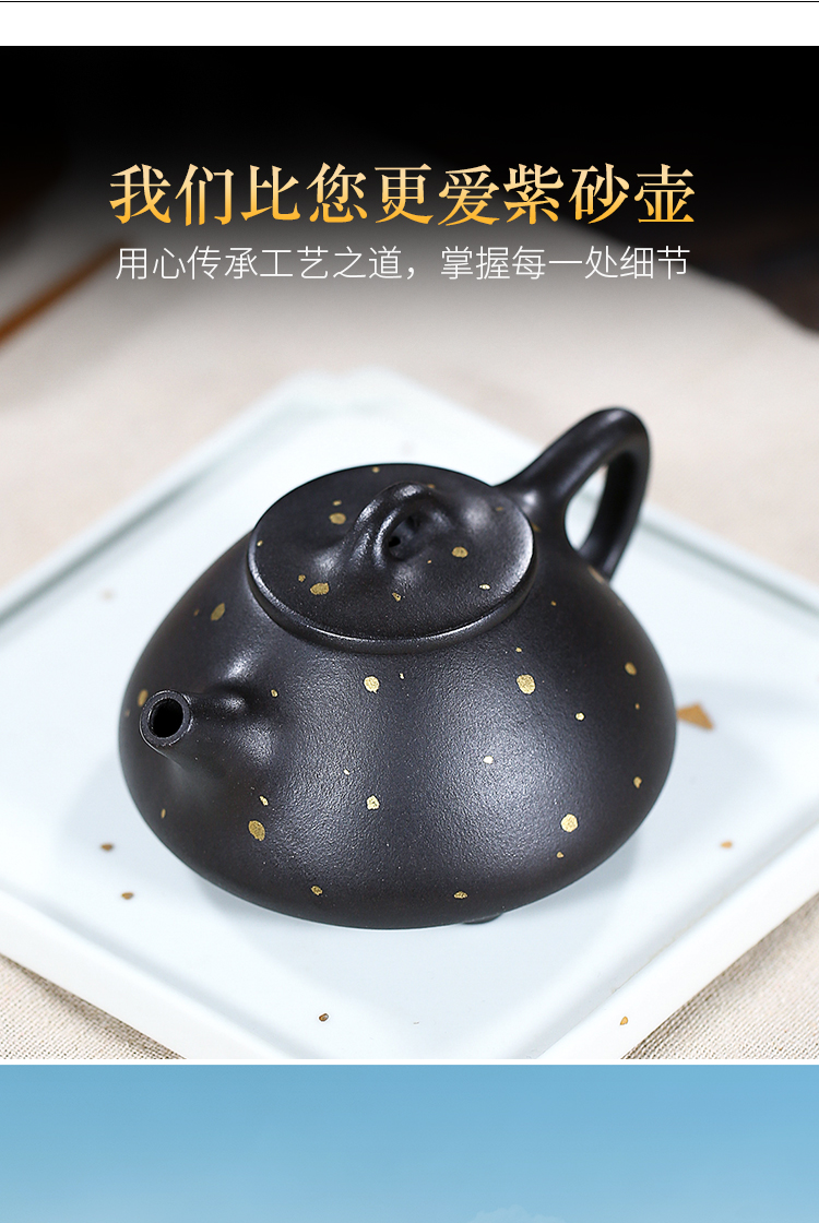 Leopard lam, yixing famous quality goods are it to pure manual kung fu tea set teapot best xi shi pot of the teapot