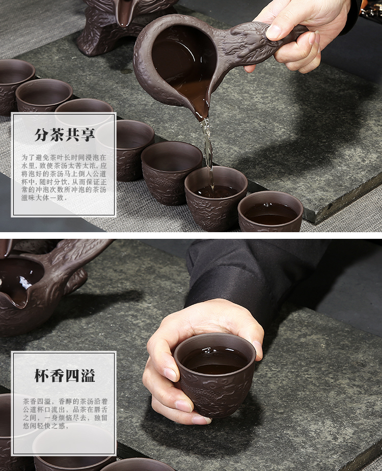 Leopard lam, violet arenaceous caddy fixings to kung fu tea set home puer tea pot seal storage tanks tea accessories