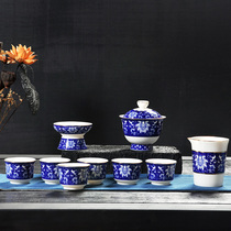 Green flower porcelain tea set utiliturg tea suit restaurant home ceramic teapot enamel color heat resistant tea pot will living-room