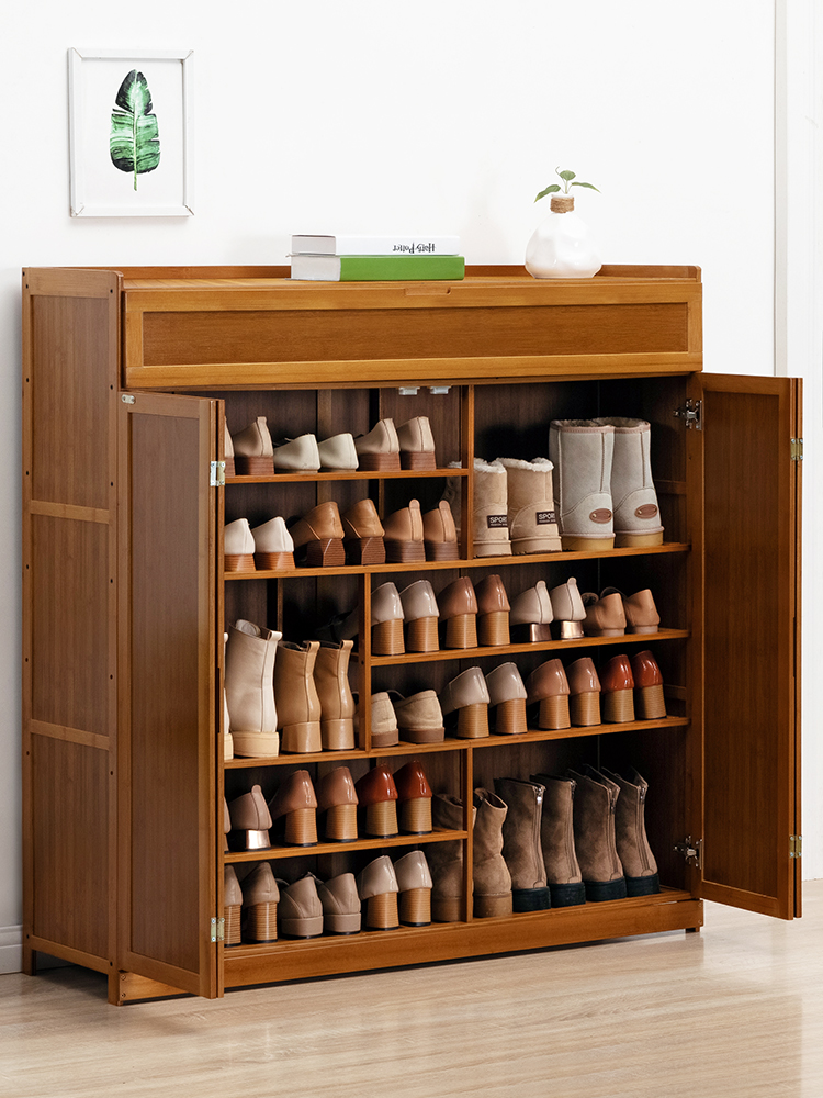 Shoe cabinet Household large capacity storage shoe shelf Door entrance hall non-solid wood multi-layer ultra-thin space-saving