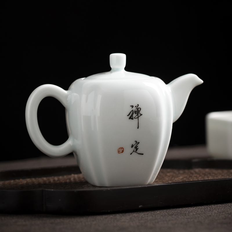 Chinese teapot tea set clock home up household contracted office modern small ceramic kung fu tea tea zen