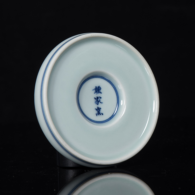 Clock home up ceramic maintain cover place jingdezhen blue and white lid hand - made cover kung fu tea accessories are it