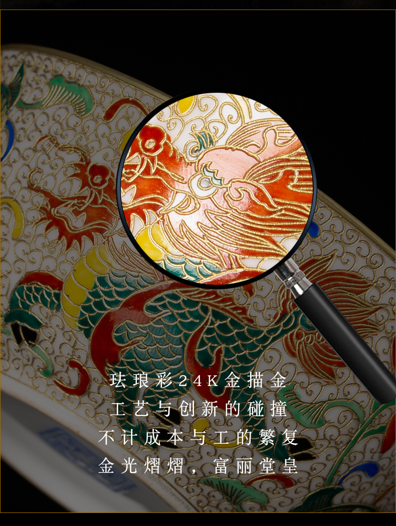 Clock home trade, one cup of tea cups a single pure manual wire inlay enamel see colour glass ceramic sample tea cup tea tea light collection
