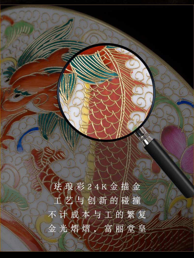 Clock home up hand - made dragon grain kung fu master cup single CPU wire inlay enamel cup boutique jingdezhen tea by hand