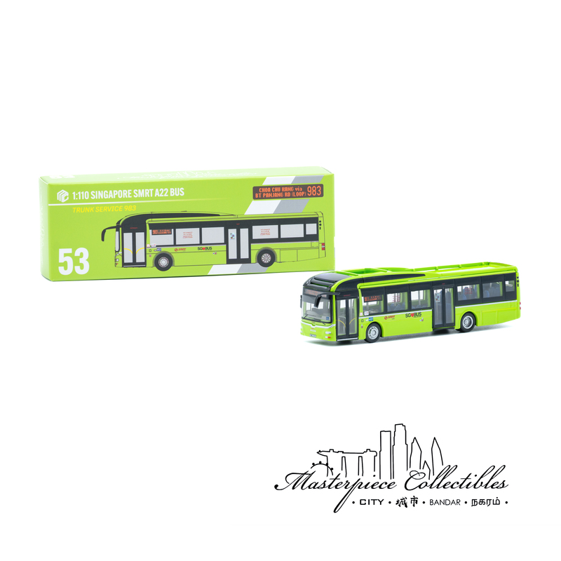 Masterpiece Model | Masterpiece Collectibles 1/110 Singapore A22 Green Bus Model