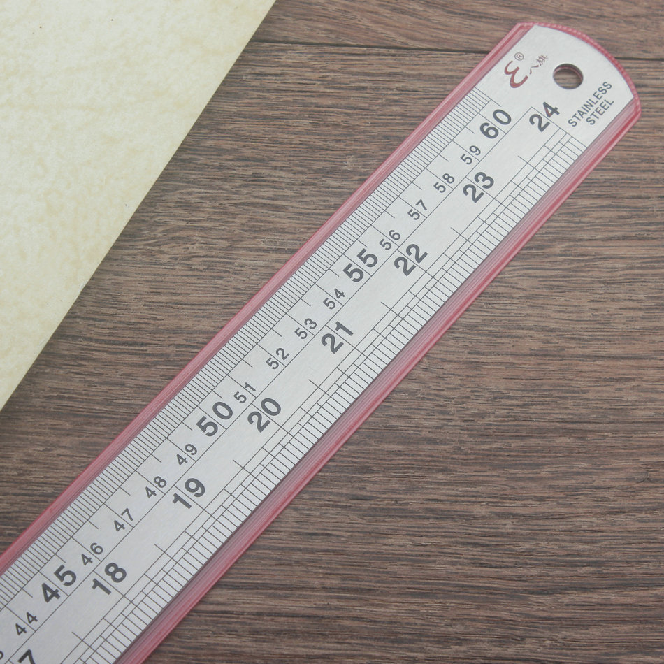 Eight - flag steel foot 60CM 60 cm double - sided scale steel ruler - Kung - made 24 inch steel - steel thick