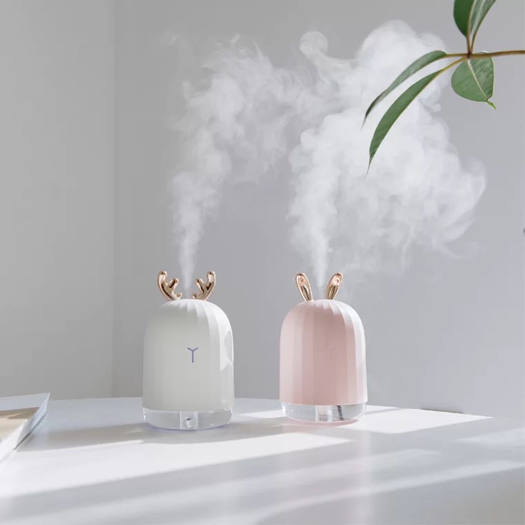 USB Mini Air Office On-board Humidifiers Baby Pregnant Woman Moisturizing Cute Little Deer Silent Desktop Gift