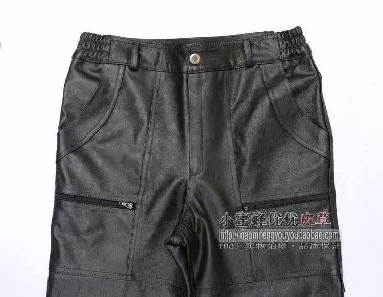 Pantalon cuir homme droit - Ref 1491402 Image 11