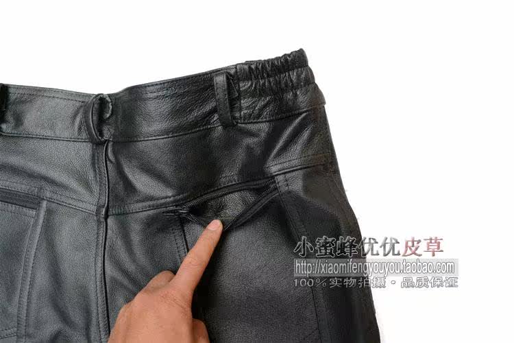 Pantalon cuir homme droit - Ref 1491402 Image 8