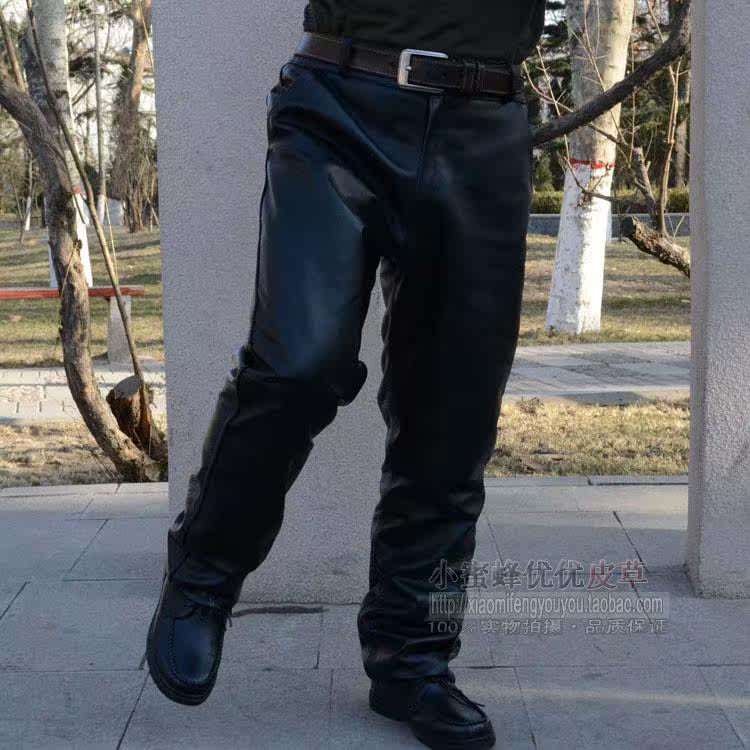 Pantalon cuir homme droit pour hiver - Ref 1492759 Image 14