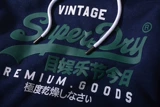 Superdry Superdry, демисезонная модная утепленная толстовка, толстовка с капюшоном, увеличенная толщина