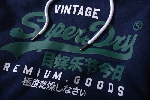 Superdry Superdry, демисезонная модная утепленная толстовка, толстовка с капюшоном, увеличенная толщина