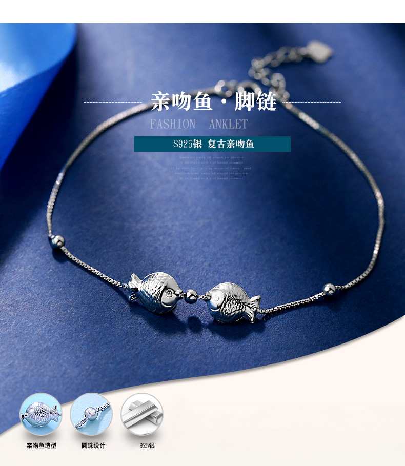 Chaine de cheville Femme MESSIAH    en Argenterie - Ref 3101568 Image 7