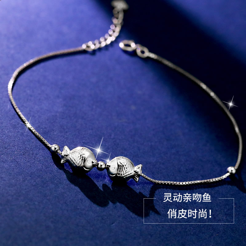 Chaine de cheville Femme MESSIAH    en Argenterie - Ref 3101568 Image 3