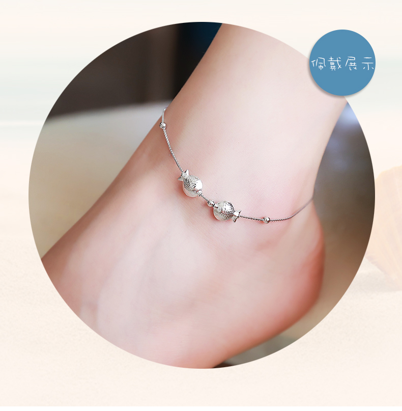 Chaine de cheville Femme MESSIAH    en Argenterie - Ref 3101568 Image 8