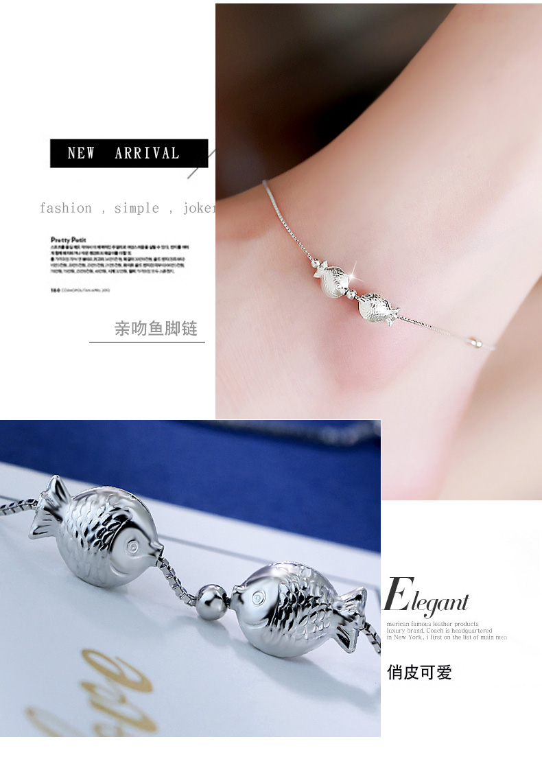 Chaine de cheville Femme MESSIAH    en Argenterie - Ref 3101568 Image 20