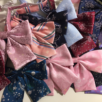 JK uniform grid skirt with handle bow tie autumn 24 colors a variety of pure hand-made womens collar flower college style Japanese bow tie