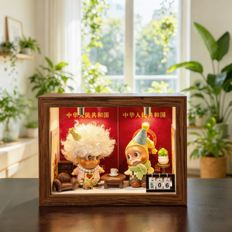 Bubble Mart Star People Heartbeat Dustproof Figure Storage Display Box Photo Frame DIY Wedding Gift Bubble Mart Star People Heartbeat Dustproof Figure Storage Display Box Photo Frame DIY Wedding Gift