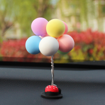 South Korea Cute Sue White Balloon Personality Car Swing in car In-car High-end Creative Sedan Woman