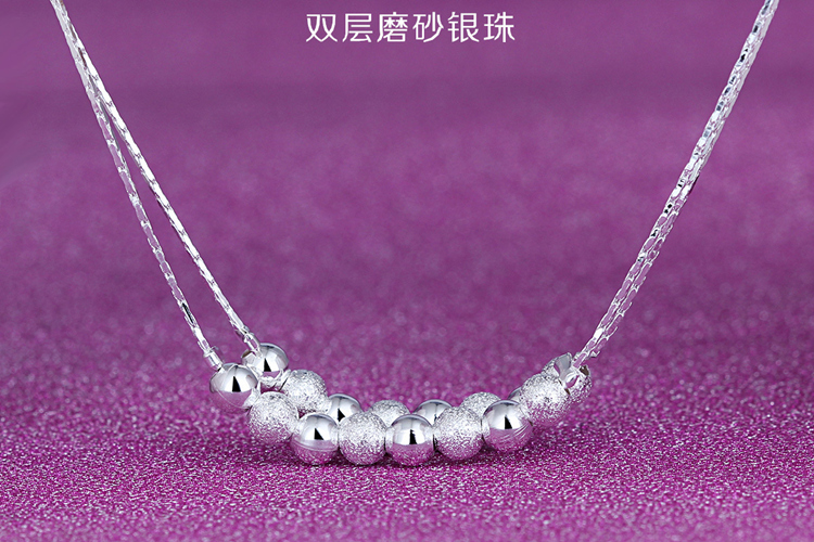 Phiên bản Hàn Quốc của thời trang mạ bạc 925 sterling chuông mờ hạt vòng chân nữ chuyển hạt phụ kiện thời trang đơn giản lắc chân