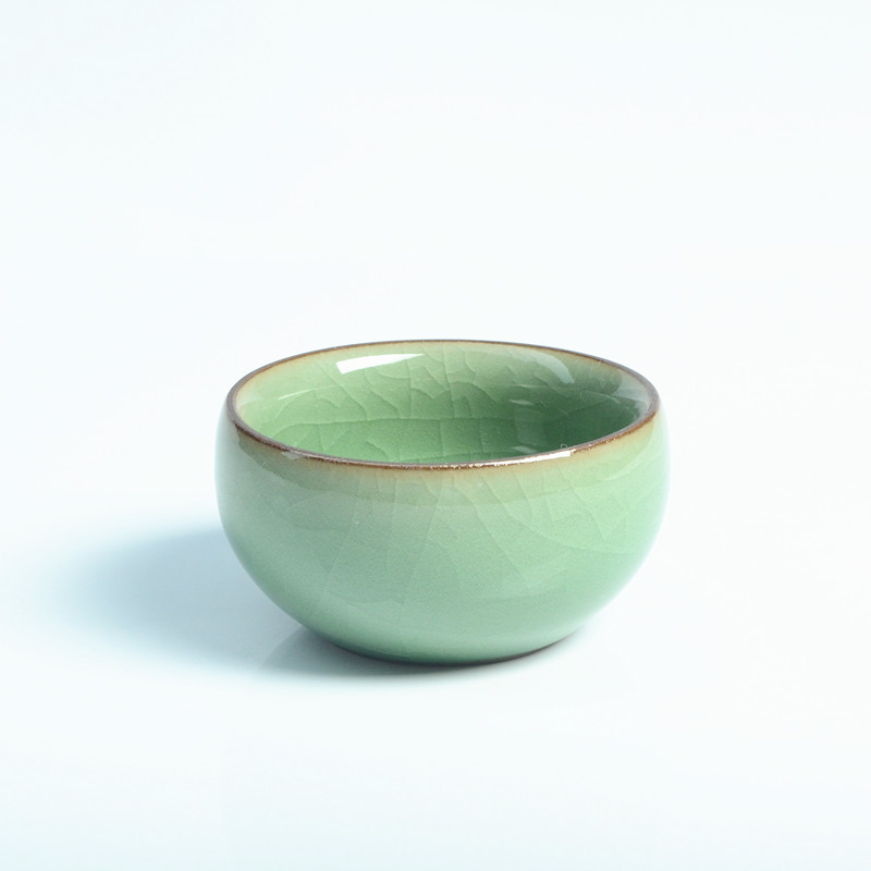 Longquan Celadon Kung Fu Teacup Chén gốm Cup Kung Fu Bộ tách trà đơn Cốc rượu thủy tinh 盏 bộ ấm trà đẹp giá rẻ