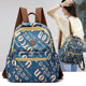 Alphabet printed Oxford backpack