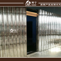 Stainless steel pull gate Push-pull folding balcony anti-theft doors and windows