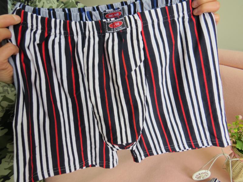 Kích thước lớn người đàn ông lỏng lẻo của cotton boxer cao eo đồ lót chất béo thoáng khí trung và cũ tuổi bốn đầu daddy quần short