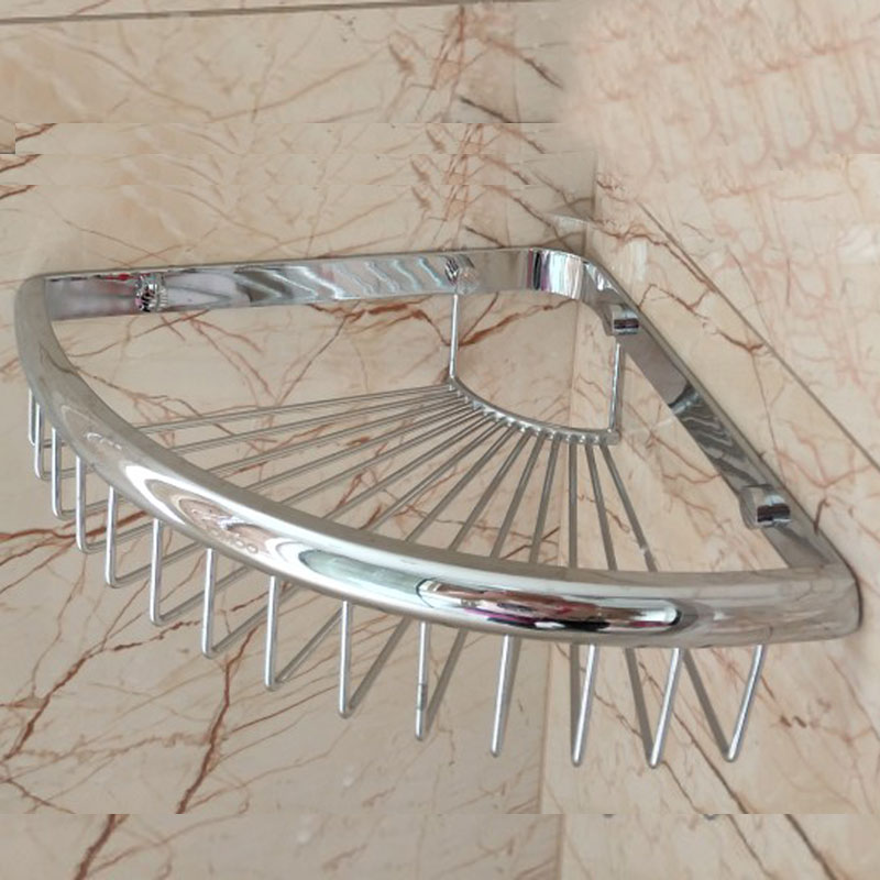 Nine animal husbandry all-copper single-layer rack 937104 storage basket bathroom tripod basket corner rack pendant 937002