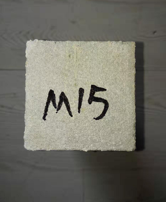 The M15 mortar sends the test block to the test