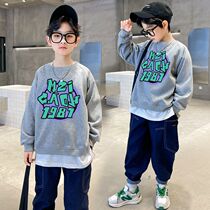 Boy sweatshirt spring summer long sleeve shirt 4 years old Child 5 Boy 6 CUHK Scout 7 Ocean Gas 8 Fashion 9 personalities 10 blouses 12