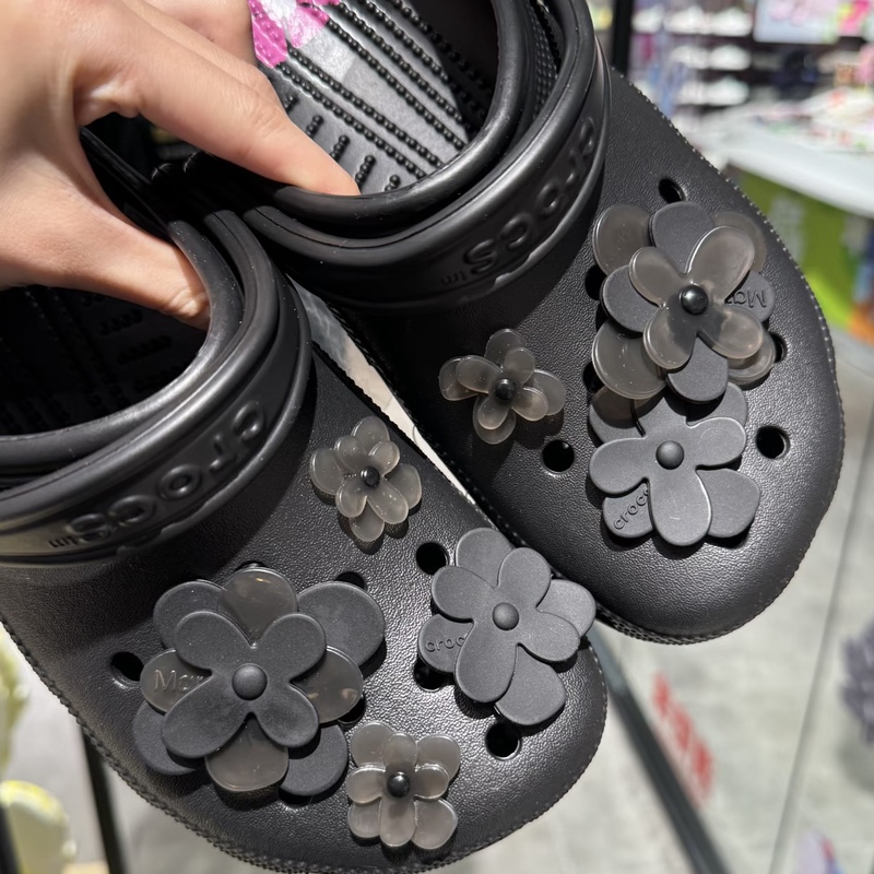 Xiaohongshu Same Style Crocs Clog Shoe Accessories Shoe Charms Shoe Decorations Detachable 3D Flowers