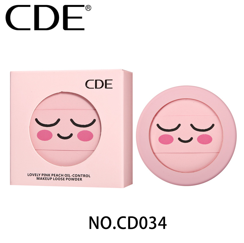 Color makeup CDE Cute Pink control Oil Cosmetic Matt Powder lasting fix Delicate Delicate Honey Pink 3 Color 034-Taobao