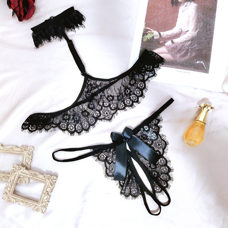 Sexy Eroy Lingerie Suit Seductive Fire Super Slim Transparent Passion Midnight Charm Opening-free Tiny briefs