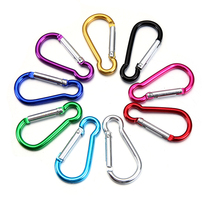 Gourd-shaped aluminum alloy carabiner quick buckle key chain spring small hanging buckle kettle buckle survival whistle can be shipped on behalf of