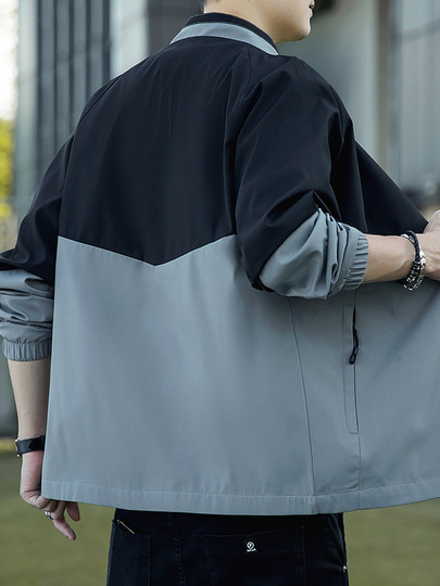 春秋款外套男士冲锋衣秋装风衣夹克秋天痞帅运动潮牌高级秋季男装