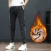 2022 Mới Thẳng Quần Denim Nam Mùa Đông Nỉ Quần Nam Quần Tây Nam Nam Quần Áo Xuân Hạ Thu Đông đồ nam Quần jean