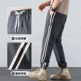 Летние мужские демисезонные штаны, свободный крой, осенние