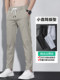 Thin Spring and Autumn Ice Silk Casual Pants for Men, Loose Fit, Elastic Waist, Straight Leg, Summer Men's Pants, 2025 New Trendy Brand