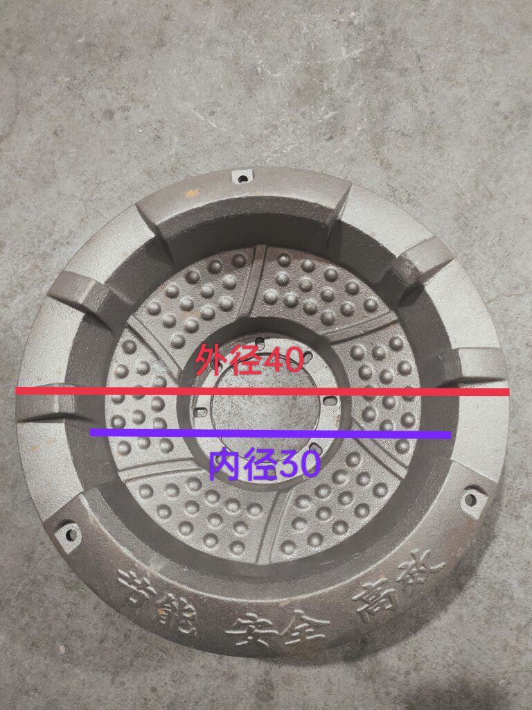 Cast iron hearth kitchen stove fittings gas stove High efficiency energy saving and environmental protection hardware Mengfurnace cast iron hearth 40