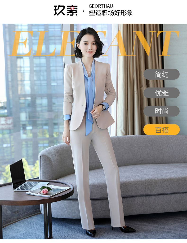 Tailleur femme GEORTHAU   en Polyester - Ref 3244370 Image 7