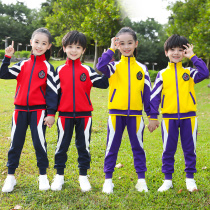 Kindergarten Garden Clothing Spring Autumn Shipments will serve pure cotton class The new primary and middle school students school uniforms autumn and winter clothing three sets