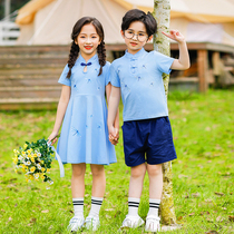 Kindergarten Garden clothes Summer clothes new 2021 ethnic wind class clothes Children 61 graduation performance clothes Elementary school uniforms