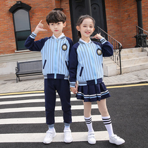 Primary school uniforms Spring and autumn clothes pure cotton Children Games Three sets of class clothes teachers kindergarten garden clothes autumn and winter clothing