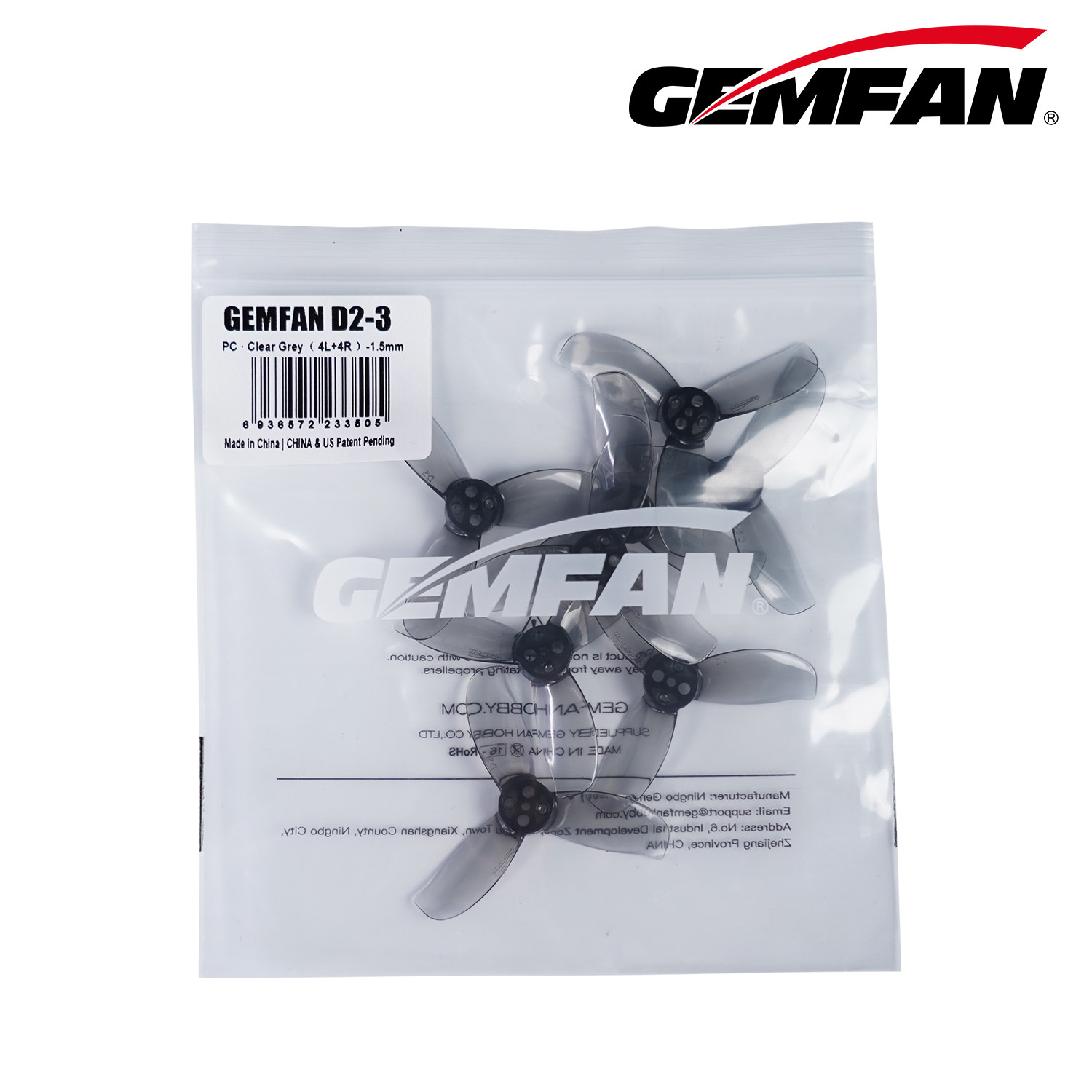 GEMFAN D-Serie Kanalpropeller D2/D2.2/D2.8 3-Blatt-Propeller 2-2.8 Zoll FPV-Drohne 4CW+4CCW – Detail 7