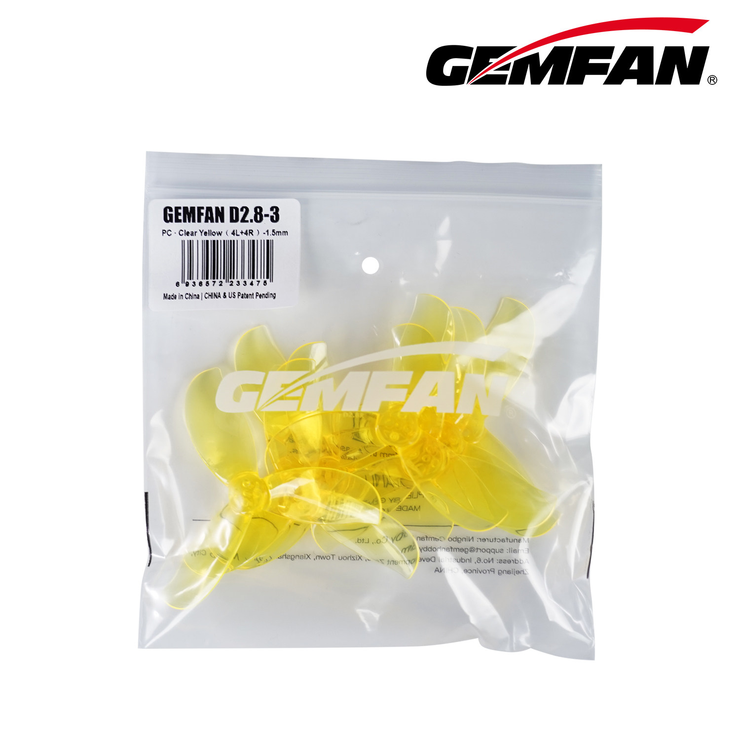 GEMFAN D-Serie Kanalpropeller D2/D2.2/D2.8 3-Blatt-Propeller 2-2.8 Zoll FPV-Drohne 4CW+4CCW – Detail 30