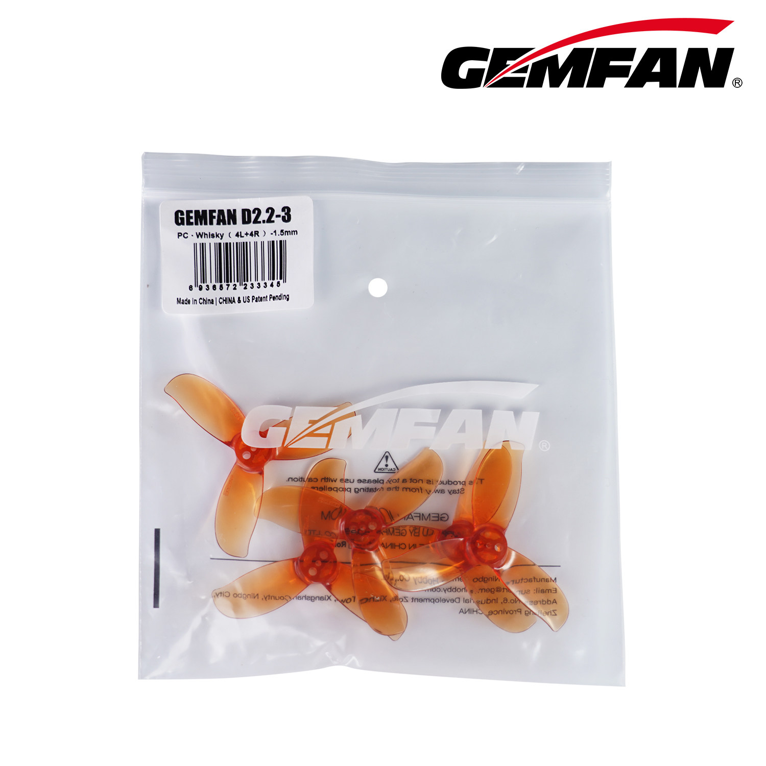 GEMFAN D-Serie Kanalpropeller D2/D2.2/D2.8 3-Blatt-Propeller 2-2.8 Zoll FPV-Drohne 4CW+4CCW – Detail 19