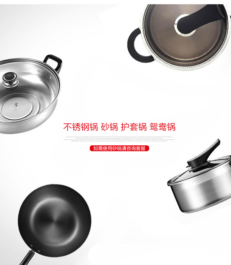 AOPA Úc H3 nồi lẩu cảm ứng tròn điều khiển dòng thương mại nhúng nồi lẩu chuyên dụng nồi hơi lửa 2000W - Bếp cảm ứng bếp hồng ngoại loại nào tốt