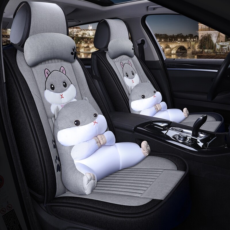 Four Seasons General Motors Seat Five - Piece Full - Pack Seat Seat Full - pack Decorative Cartoon Summer Seat Cover
